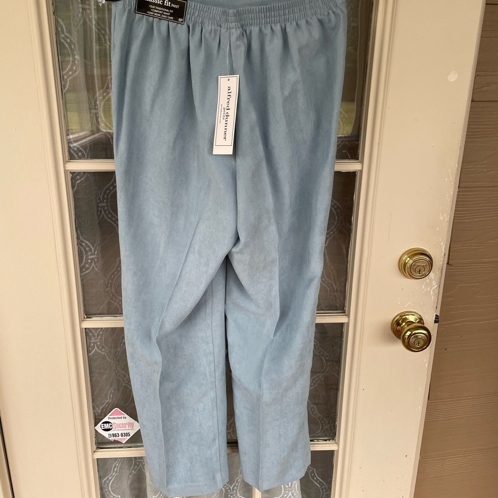 Alfred Dunner Size 6P Petite Northern Lights Blue Pants NWT 💙✨ - Picture 3 of 4